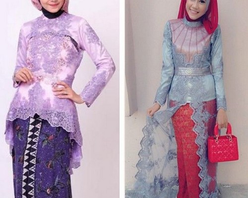  Model  Baju  Kebaya  Modern Terbaru Berjilbab Lengan Panjang 