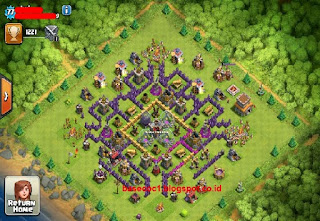 Gambar Base TH 8 Type Farming, Hibrid dan Troopy Terkuat