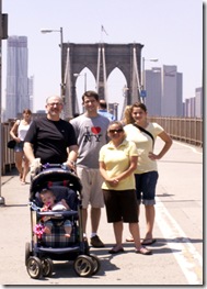 NYC Brooklyn Bridge with the Hamiltons