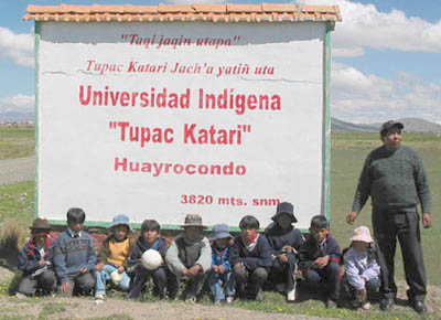 Universidad Indígena: La central de la U Túpac Katari estará en Warisata