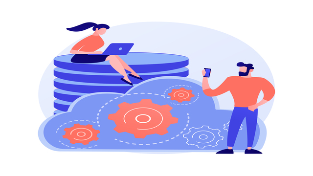 drawing of woman sitting with laptop and man with smartphone next to gears Representing 3
Key Benefits of Data Integration