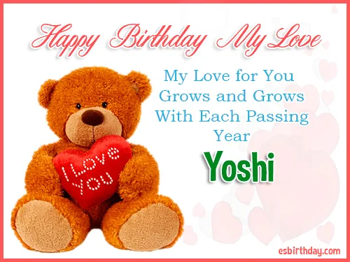 Yoshi Happy Birthday My Love