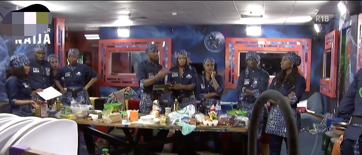 BBNaija: Pictures from today's relay cooking competition