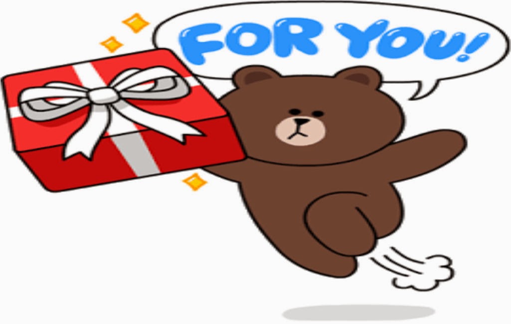 Download Sticker Line  Brown  and Cony Your Title