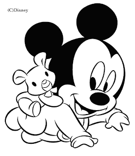 Bebes Disney para Colorir