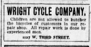 Dayton Daily News March 2, 1902 Wright Cycle Company