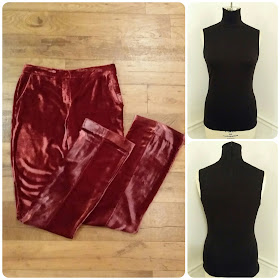 How to Wear Velvet Pants Fall 2015! Vogue 1465 top & Vogue 9032 Rayon Velvet Pants - Erica Bunker DIY Style!