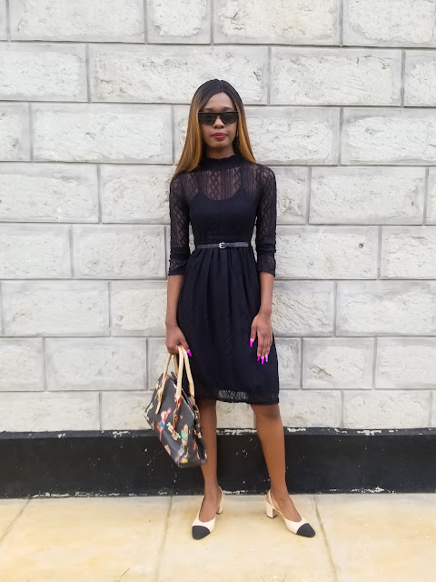 How To Look Chic In A Simple Little Lace Black Dress