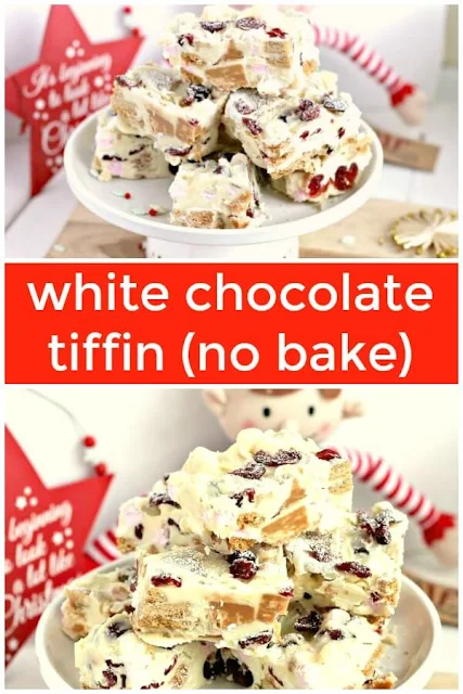 white chocolate tiffin #nobake