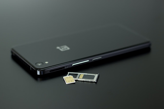 sim card with phone