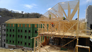 Progress on construction of new residence hall