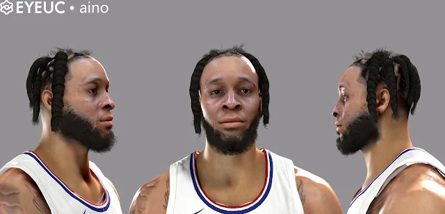 NBA 2K24 Amir Coffey Cyberface & Hairstyle Update