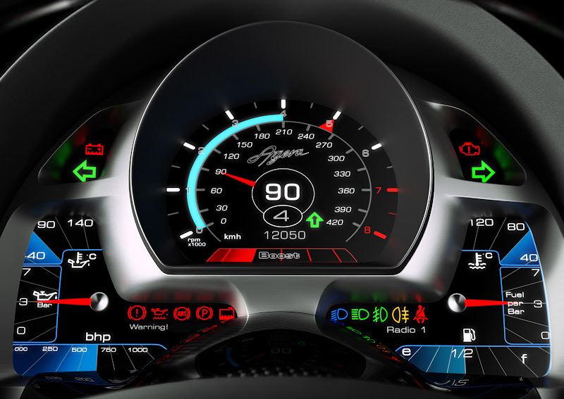 Koenigsegg Agera 2010 Indicator Gauge Custom