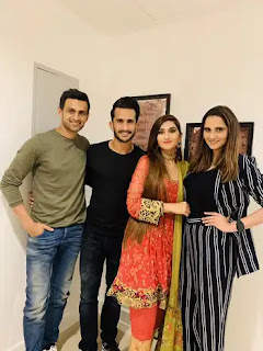 Hassan Ali With His Wife Samiya Arzoo And Daughter Helena Hassan Ali