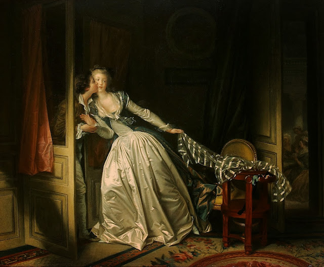 stolen kiss, fragonard,cute couple