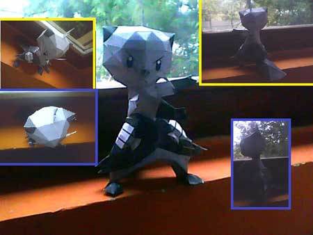 Pokemon Futachimaru Papercraft