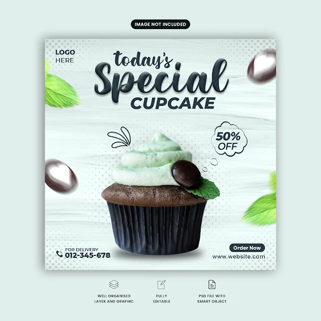 Cupcake Social Media Post Free Download