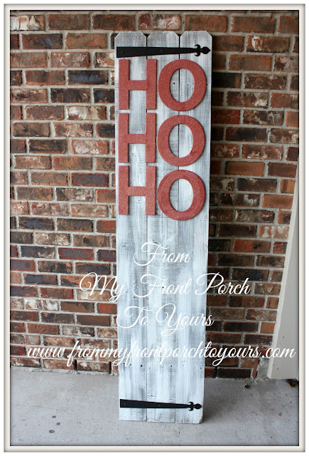 DIY planked Christmas sign