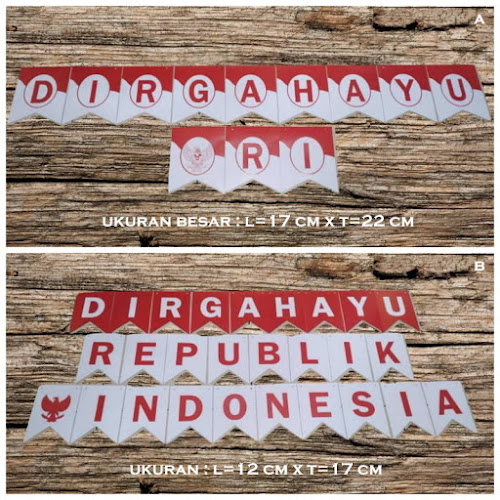 Bunting Flag / Bendera Dirgahayu REPUBLIK INDONESIA (Seri Lengkap)