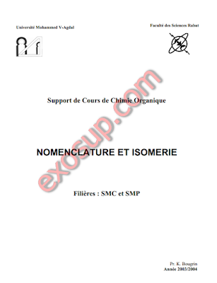 Cours de Chimie Organique smp-smc fsr