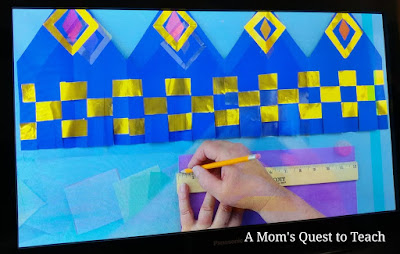 image from video lesson for making the crown with weaving