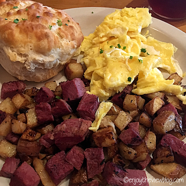 Breakfast at The Southern Public House in Tallahassee is delicious! #adventuresofgusandkim #travelover50 #wheretoeatinTallahassee #enjoytheviewblogtravel