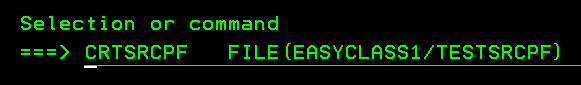 CRTSRCPF,  create a source physical file without member in as400,ibmi, as400,iseries