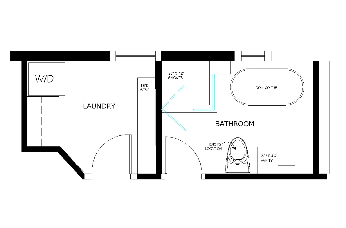 Bathroom Laundry Room Floor Plans