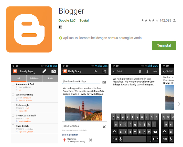 Aplikasi Android Blogger Akankah Blogger Ditutup