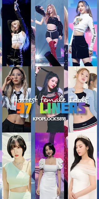 Most Popular girl group members born in 1997 : Rose & Lisa (BLACKPINK), Jihyo & Mina (TWICE), Saerom & Hayoung (FROMIS-9), Yoohyeon & Dami (DREAMCATCHER), Miyeon & Minnie (GI-IDLE), Luda & Dawon (WJSN), Yves, Jinsoul & Haseul (LOONA) and many more.