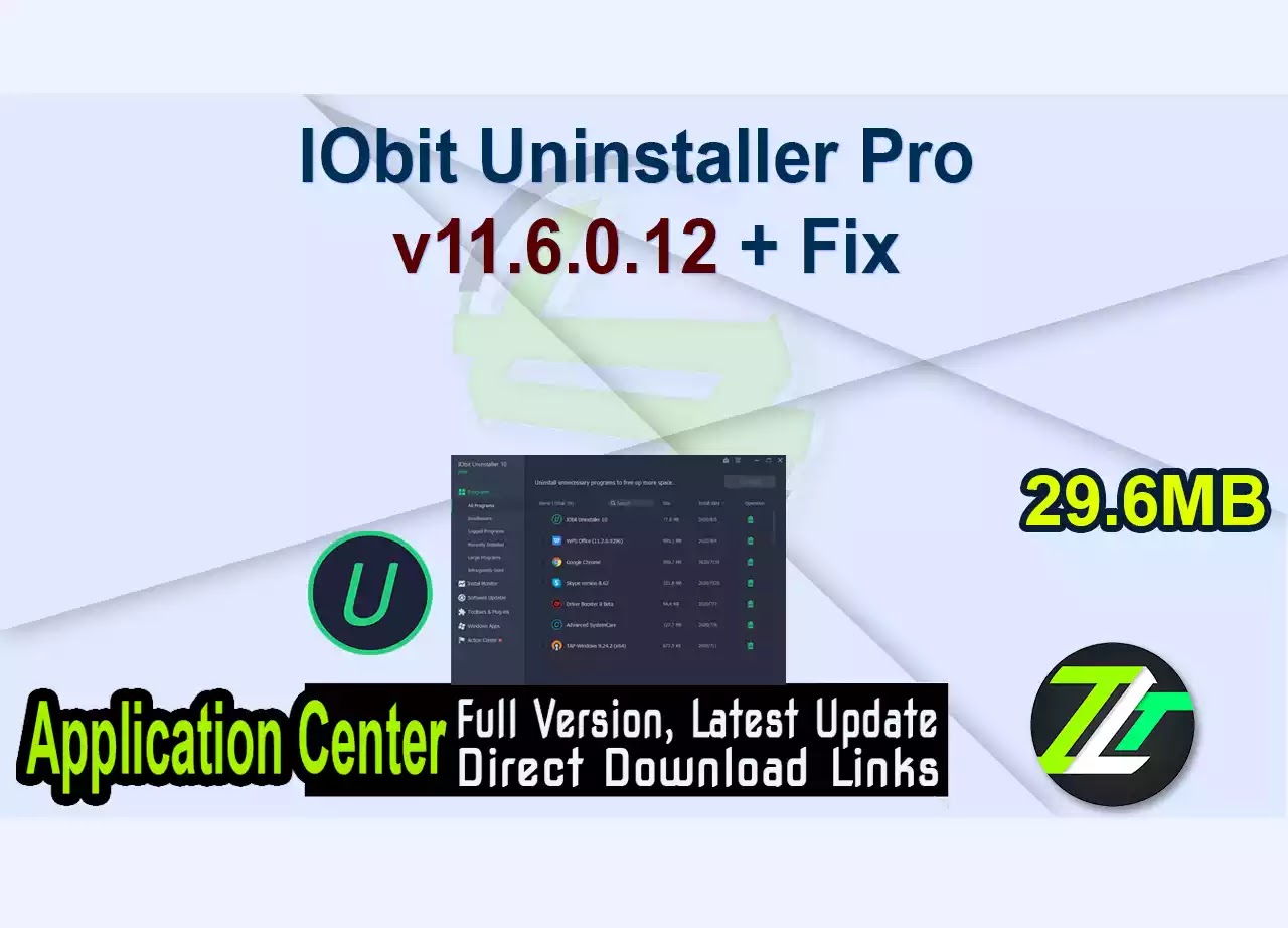 IObit Uninstaller Pro v11.6.0.12 + Fix