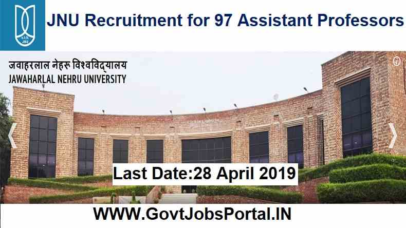 Jnu Recruitment For 97 Assistant Professors Jawaharlal