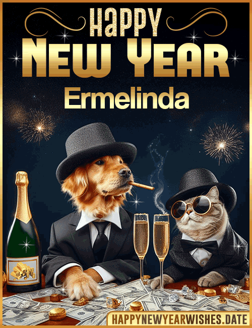 Happy New Year wishes gif Ermelinda