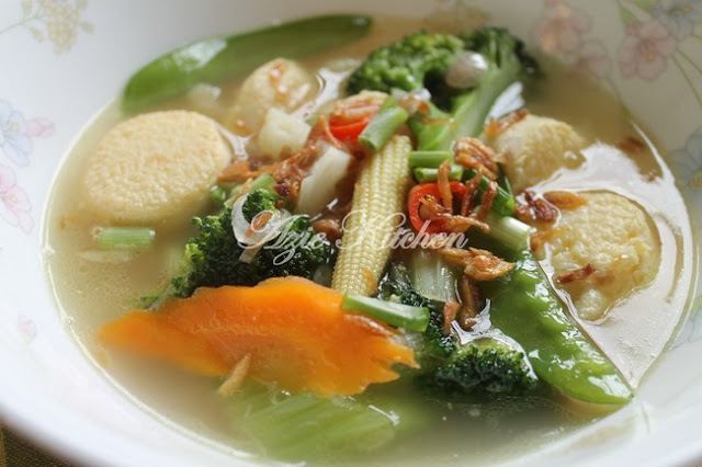 Sup Sayur Campur Dengan Tauhu Telur Yang Sedap Azie Kitchen