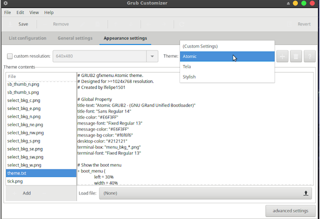 install grub themes with grub customizer