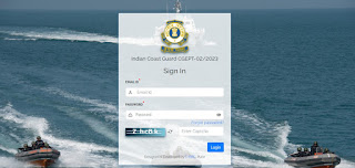 Indian Coast Guard Navik (GD & DB) 2023 Exam Date, Exam City & Admit Card  Link