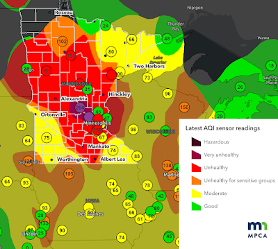 Current air quality conditions 6/14/23 ~4:30 pm