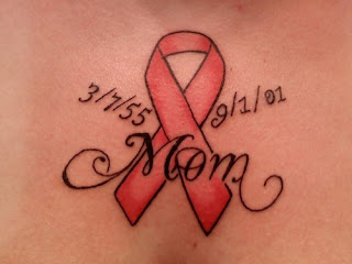 Cancer Ribbon Tattoos Designs