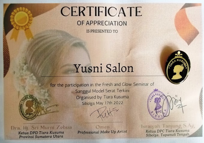 Yusni Salon, "Salon Kecantikan", di Aek Tolang Pandan Tapanuli Tengah