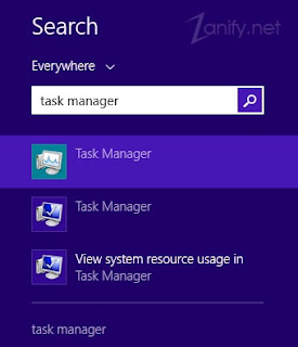 Cara Membuka Task Manager di Windows 8