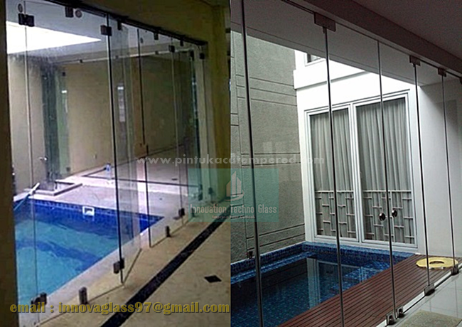 Harga Pintu Kaca Lipat Frameless Untuk Bangunan Tampil 