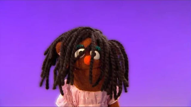 Sesame Street Episode 4812. An Anything Muppet girl sings I Love My Hair.