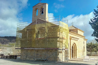 Obras en la Iglesia de Naharros