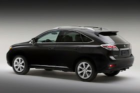 Rear 3/4 view of 2011 Lexus RX350