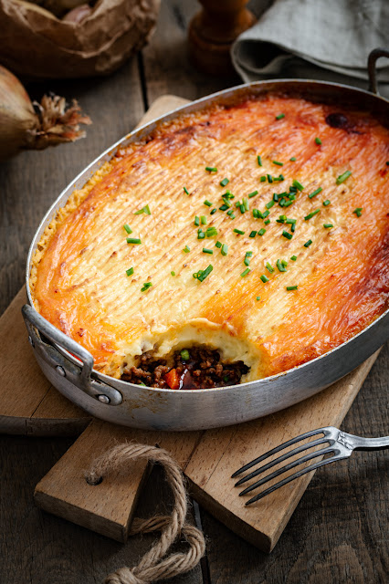 Shepherd's pie, parmentier au bœuf et légumes irlandais