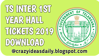 ts inter 1st year hall tickets 2019 download