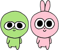 Tori and Kori, Tori and Kori Turtle Rabbit, Turtle Rabbit Emoji, Turtle Rabbit Love Story, Whatsapp Stickers Tori Kori, 토리와 코리의 알콩달콩 연애 이야기