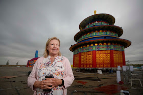 Dorothy Dobie, co-chair of The Lights Of The North festival, said about one million light bulbs are being used for the various displays. (John Woods / Winnipeg Free Press)