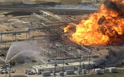 Image result for Gas plant on fire