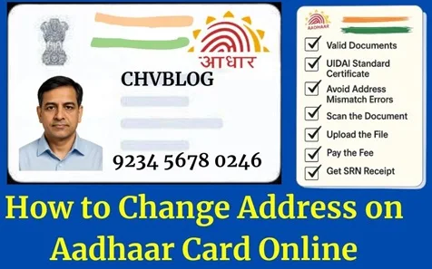 change address on Aadhaar card online